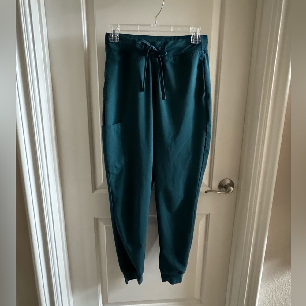 Mandala Caribbean Blue High Waisted Scrub Pants